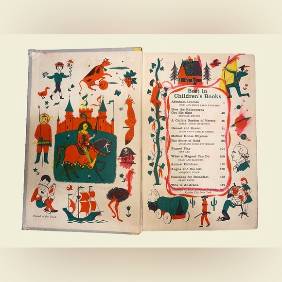 Vintage 1957 Best in Children's Books 12 Classics Nelson Doubleday Mother Goose - Picture 6 of 9